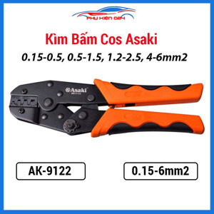 Kìm bấm cos ghim Asaki AK-9122 - 0.5 ~ 6.0mm2
