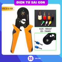 Kìm bấm COS pin tròn rỗng HSC8 6-4A - tứ giác