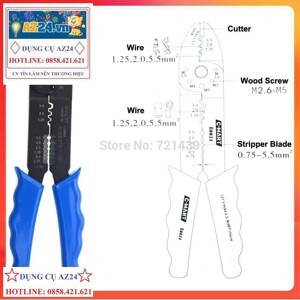 Kìm bấm cos và tuốt dây điện C-Mart B0034