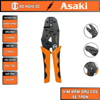 Kìm Bấm Cosse Tròn Kềm Bấm Đầu Cốt Bọc Nhựa 0.5 - 0.6 mm2 9″/225mm AK-9120 Asaki hợp kim cao cấp dùng để bấm tuốt dây GD