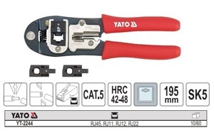 Kìm bấm cốt mạng Yato YT-2244