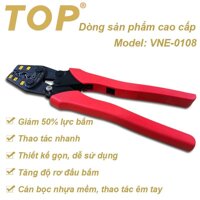 Kìm bấm đầu cote nhanh trợ lực số 08 TOP 1.5 - 10mm2 TOP - VNE-0108  kìm bấm cos