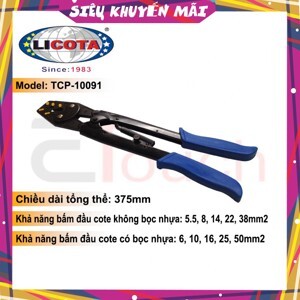 Kìm bấm đầu cote số 38 Licota TCP-10091