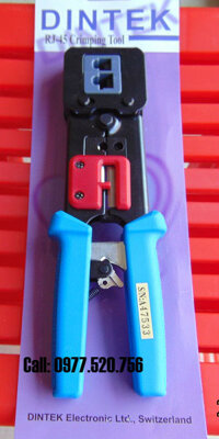 Kìm bấm dây mạng Dintek  bấm RJ45/RJ11/RJ12