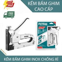 Kìm bấm ghim cầm tay bấm ghim chữ U INOX 304 chống hoen rỉ siêu bền Chính hãng TOTAL THT31141