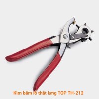 Kìm bấm lỗ cao cấp TOP TH-212 - Kềm bấm lỗ dây nịt, thắt lưng da, quai đồng hồ, túi xách chính hãng