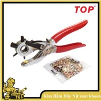 Kìm bấm lỗ dây nịt, kèm khoen TOP - K6012A