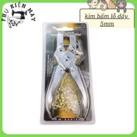 Kìm bấm lỗ giấy, dụng cụ bấm lỗ tròn 5mm dày 30 tờ trên giấy, da, bạt