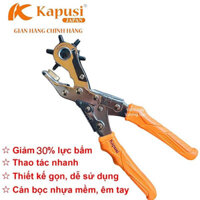 Kìm bấm lỗ trợ lực Kapusi Japan giảm 30% lực bấm, bấm thắt lưng, dây nịt, bấm dây da đồng hồ, giày dép, bìa cứng