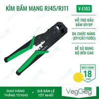 Kìm bấm mạng RJ45 Cat5 Cat6 Chuyên Dụng - VegGieg V-E103 - Hàng Chính Hãng