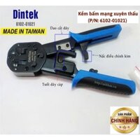 Kìm bấm mạng Xuyên Thấu Cat5/Cat6 RJ45 Dintek Chính hãng 6102-01021 Chính Hãng, TaiWan