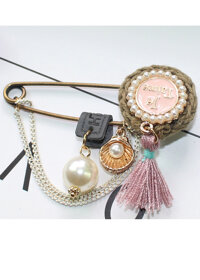 Kim băng cài áo và khăn thời trangGC96 - Rêu M2