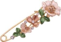 Kim băng cài áo Vintage đính hoa mẫu mới GC22 - 22.20