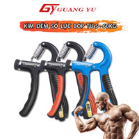 Kìm bóp tập tay dụng cụ hỗ trợ tập cơ tay, cẳng tay, kìm tùy chỉnh lực từ 5 đến 60kg có bộ đếm số - Màu Xanh