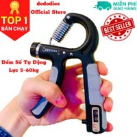 Kìm Bóp Tay, Kìm Tập Cơ Tay Chữ R Dụng Cụ Tập Gym Kìm Bóp Tập Lực TayTại Nhà Chỉnh lực 5 - 60kg, Kìm Bóp Tập Cơ Tay Phục Hồi Chứ Năng YGW12 lực 100Lbs, thép không rỉ, êm tay, Kìm Bóp 5-60kg Tập Cơ Tay Điều Chỉnh Cao Cấp - ECO Đếm Số Đen