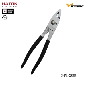 Kìm cá sấu mỏng cán bọc 200mm Tsunoda S-PL-200G