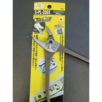 Kìm cá sấu răng cưa chéo loại mỏng cán trần 200mm S-PL-200X Tsunoda Japan