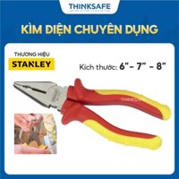 Kìm cách điện Stanley 84-000 1000V, thép hợp kim cao cấp xử lý nhiệt độ cao, dài 160 - 200mm - Thinksafe