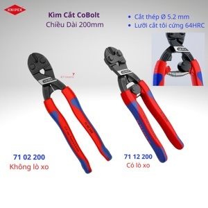 Kìm cắt bu-lông Knipex 71 12 200