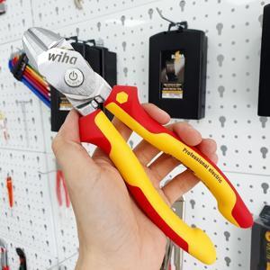 Kìm cắt cách điện nút bấm Wiha 38191