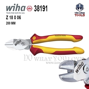 Kìm cắt cách điện nút bấm Wiha 38191