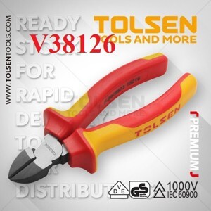 Kìm cắt cách điện Tolsen V38126 6″