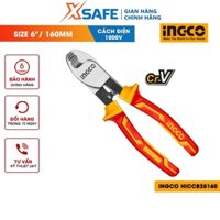 Kìm cắt cáp cách điện INGCO HICCB28160 Kềm cách điện 6"/160mm, tay cầm cách điện lên đến 1000V, chống gỉ sét