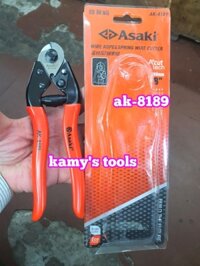 Kìm Cắt Cáp Thép 200mm Asaki Ak-8189, Kiềm Cắt Cáp Thép