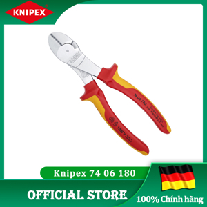 Kìm cắt chéo đòn bẩy cao Knipex 74 06 180