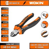 Kìm cắt công nghiệp đa năng 6"/160mm 101106 Wokin thép CR-V màu đen, dùng để cắt dây đồng,đồng thau,sắt, nhôm và thép-SG