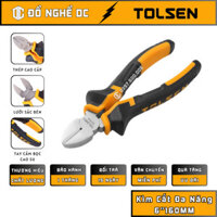 Kìm Cắt Đa Năng, Kềm Cắt Thẳng 6"160mm 10003 Tolsen Thép cao cấp dùng để kẹp, giữ và xoắn dây điện, cắt dây...