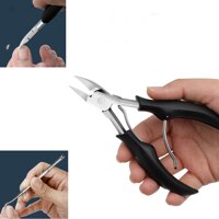 Kìm cắt móng tay, móng chân, kìm cắt da chết bằng thép không gỉ siêu sắc  tặng kèm thanh nạy móng mầu sắc ngẫu nhiên