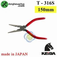 Kìm cắt mũi nhọn 150mm Keiba T-316S Nhật Bản