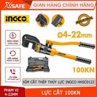 Kìm cắt sắt thép thủy lực INGCO HHSC0122 phạm vi cắt 4-22mm, lực cắt 100KN, chiều dài 340mm - chính hãng - xsafe