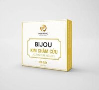 Kim châm cứu Bijou Cao Cấp – Hộp 100 kim châm cứu cán đồng