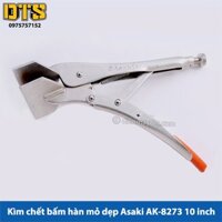 Kìm chết bấm hàn mỏ dẹp Asaki AK-8273 10inch