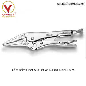 Kìm chết mũi dài TOPTUL DAAS1A09, 9″