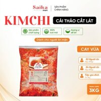 Kim chi cải thảo cắt lát CHAY túi lớn 3kg, vị thanh mát chua dịu nhẹ tự nhiên