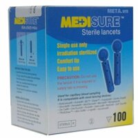 Kim chích máu Medisure ( Hộp 4 túi x 25 cái )