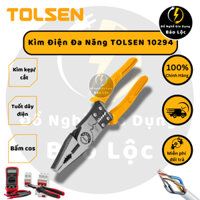 Kìm đa năng, bấm cos, tuốt dây điện, kìm kẹp, kìm cắt TOLSEN 10294 - Hàng chính hãng