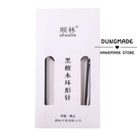 Kim đan vòng mượt mà không bị mắc len kim đan gỗ mun Shunlin 80cm kim đan vòng gỗ mun dụng cụ đan len