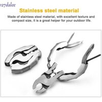 Kìm đầu tròn DALEE, Kìm bỏ túi 9 trong 1 Mini EDC Tool, Kìm móc khóa tuốc nơ vít gấp đa năng Kìm cắt dây Dụng cụ cầm tay