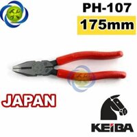 Kìm điện Keiba PH-107 Nhật Bản dài 175mm cán đỏ Japan