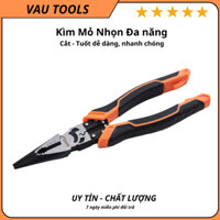 Kìm Điện, Kìm Cắt ,Kìm Nhọn, Kìm Tuốt Dây Đa Năng Thương Hiệu VAU, Bấm Cos thép CR-V cao cấp