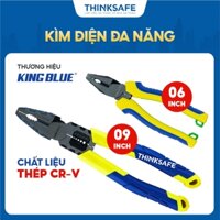 Kìm điện KingBlue KC1-06/ KC1-09 kìm đa năng dài 6 inch - 9 inch, thép crv, kềm răng công dụng kẹp giữ uốn cắt dây điện