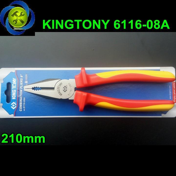 Kìm điện Kingtony 6116-08A, 8"