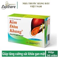 KIM ĐỞM KHANG - Giúp giảm đau, đầy trướng bụng, bài sỏi, ngăn biến chứng sỏi mật (Hộp 30 viên)