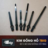 Kim đồng hồ treo tường bằng Mica giá rẻ - Đen