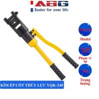 Kìm ép cốt thủy lực ABG YQK-240 bấm đầu cốt, ép đầu cốt điện có độ cứng cao, sử dụng rất đơn giản, hiệu quả, năng suất