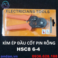 Kìm ép đầu cos pin rỗng HSC8 6-4